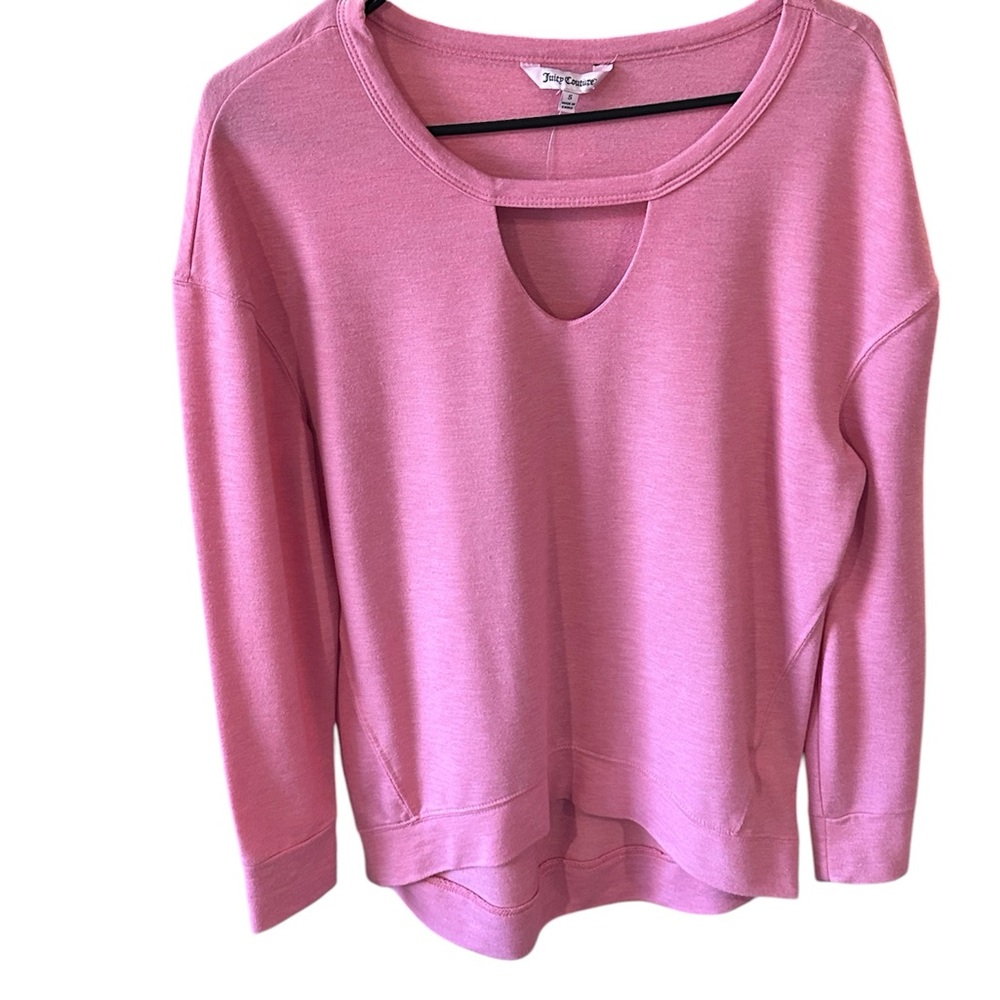 🥳 Juicy Couture Pink Keyhole Front Sweatshirt- Small